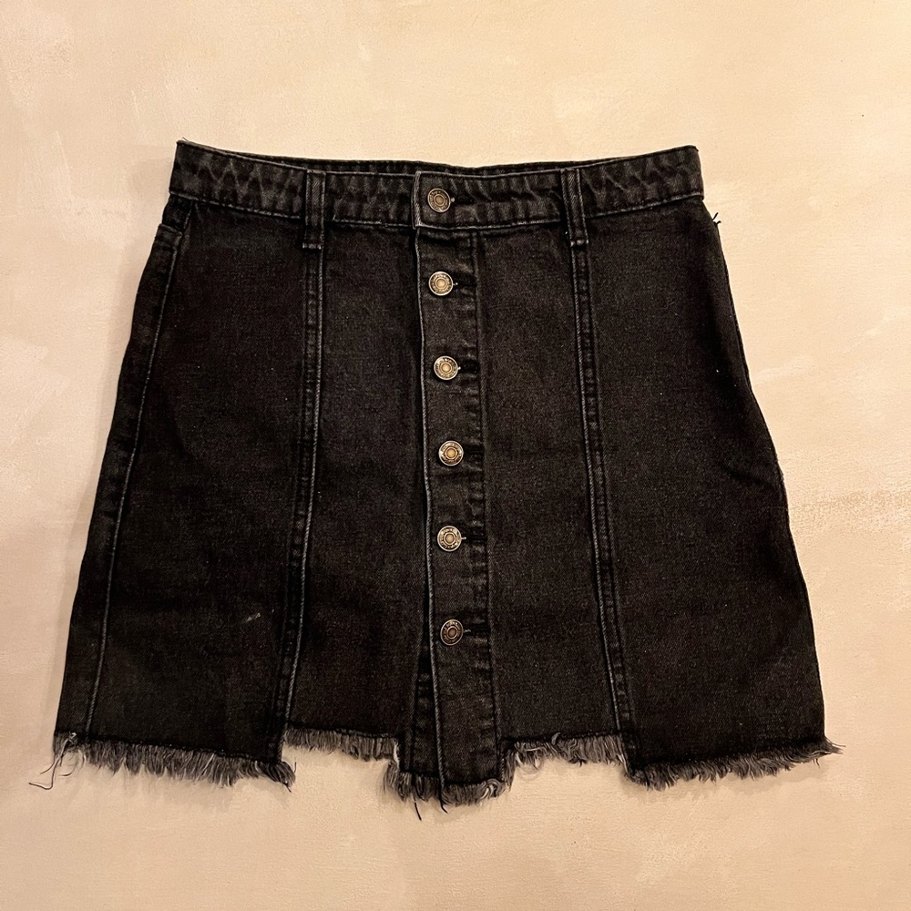 sadie & sage jean skirt